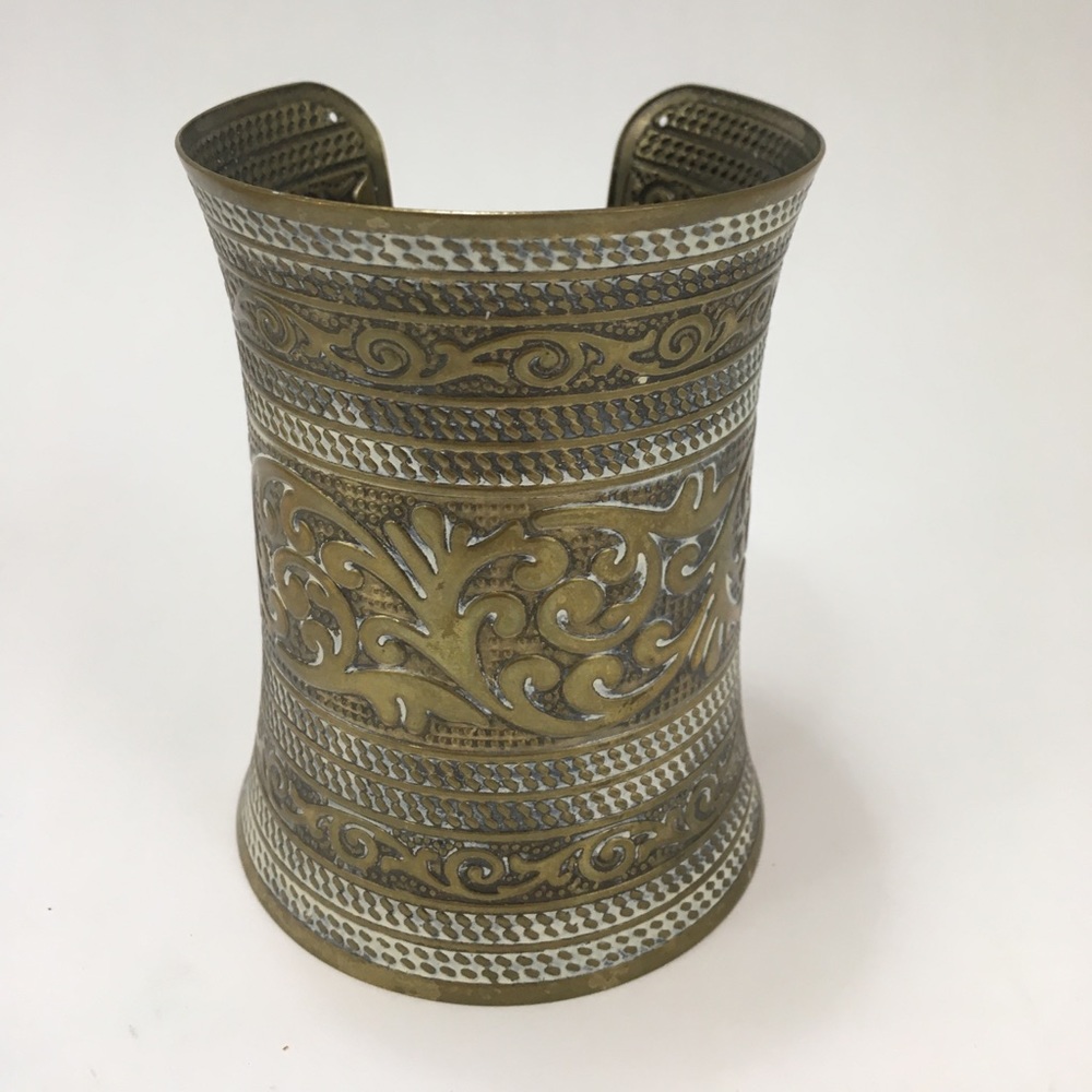 Large Metal Cuff Boho Bracelet